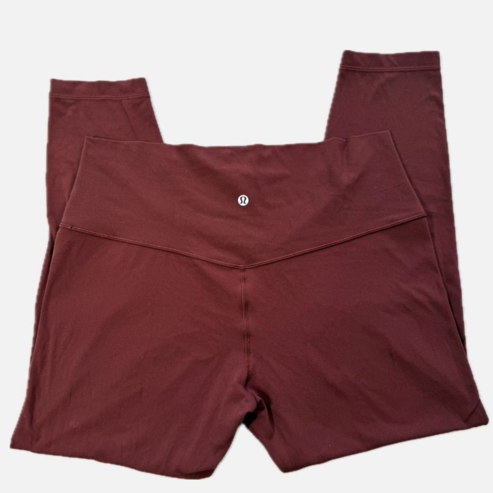 HP ♥️ Lululemon Align High-Rise 21” Capri Leggings - Burgundy Merlot Size 14